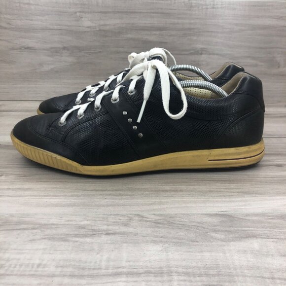 Ecco Golf Shoes Men\'s EU 45 Black Leather Spikeless Lace Up Cleat Sneakers main image 11